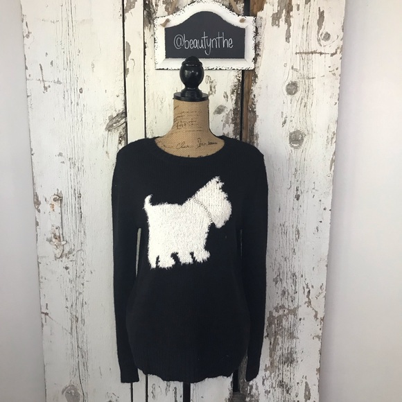 LC Lauren Conrad Sweaters - RARE Lauren Conrad Scottie dog sweater
